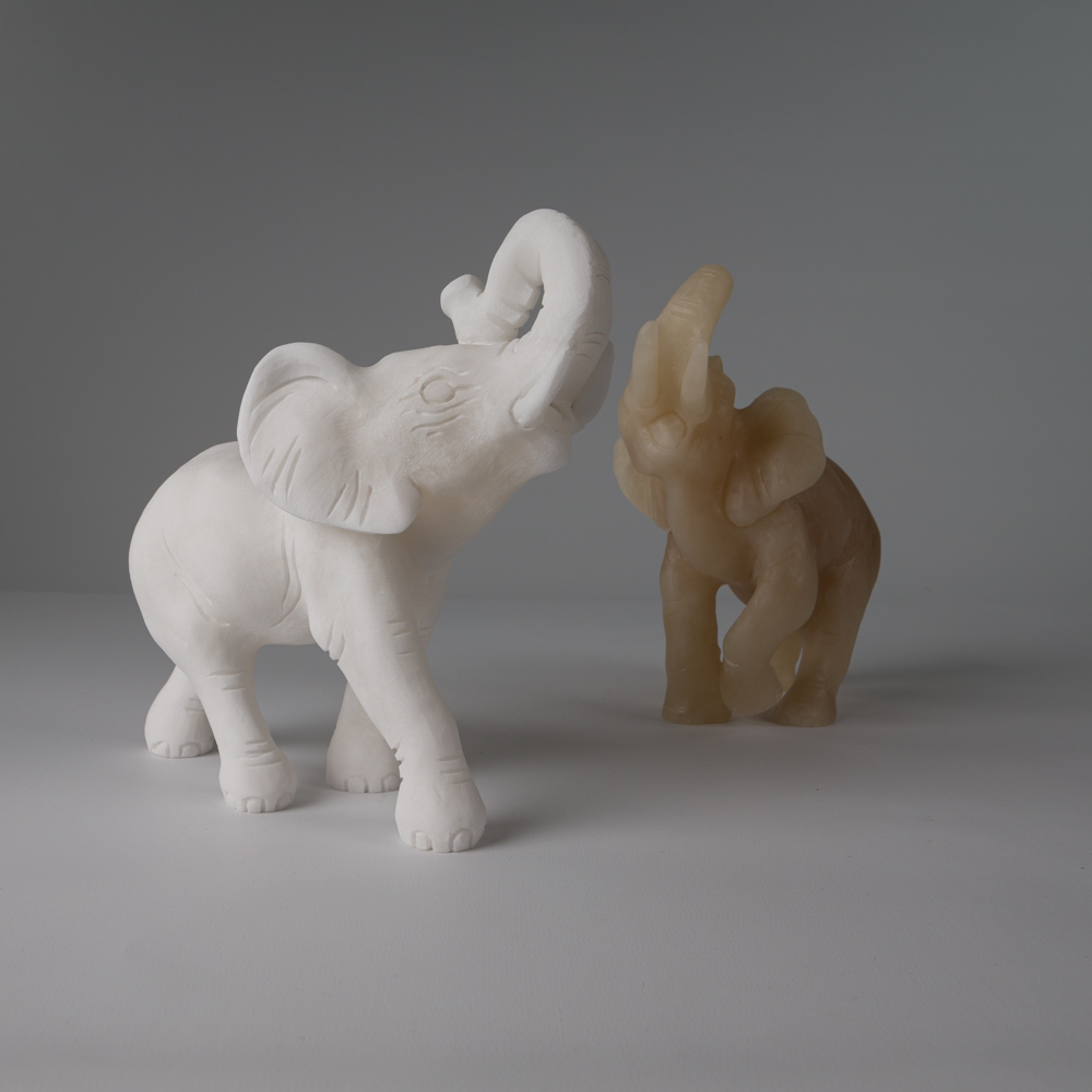 elefanti varie misure in alabastro